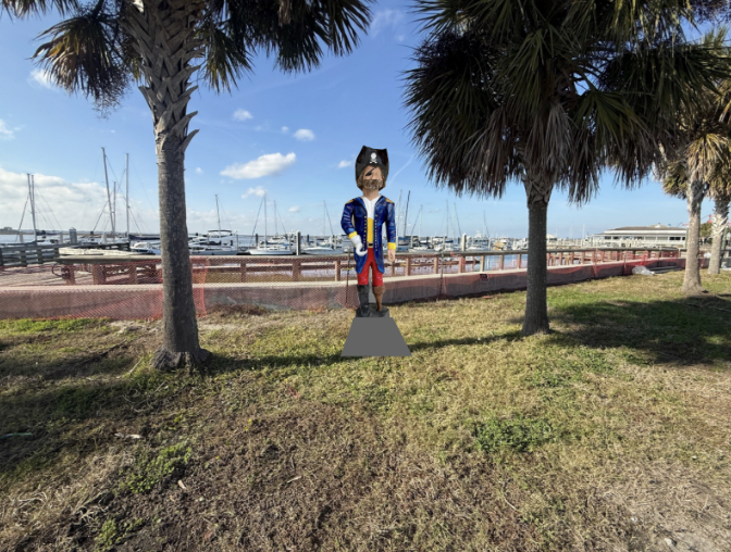 Pirates Club statue may drop anchor at Amelia River Waterfront Park