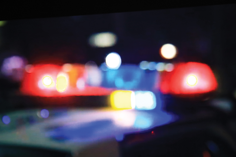 police car lights