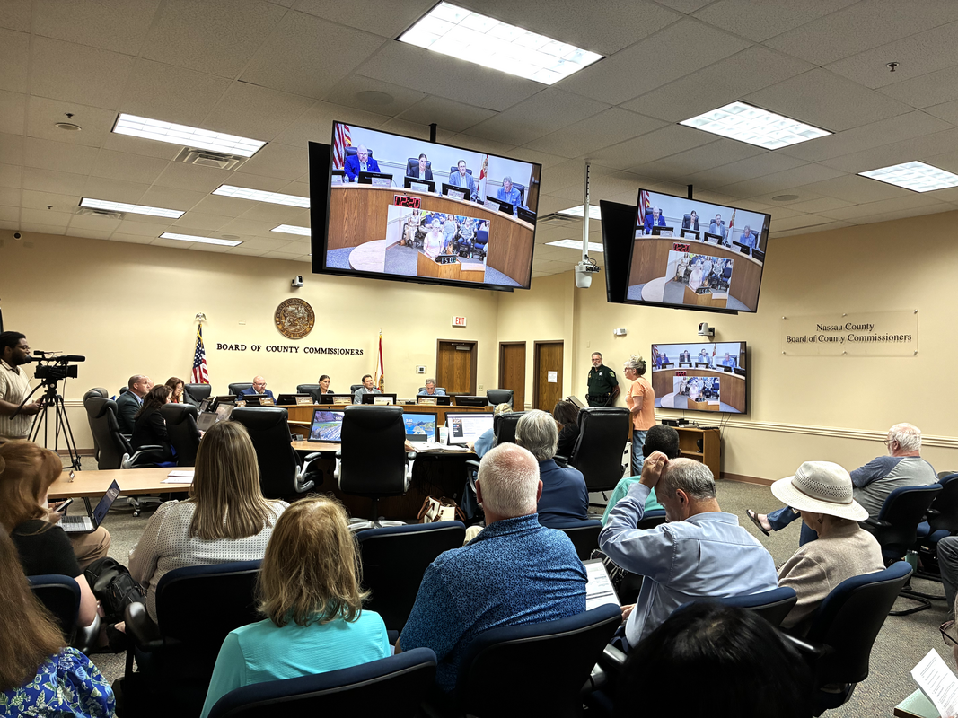 Nassau County commissioners approve one-year pause on data center development Nassau County commissioners unanimously approved a temporary moratorium on data center-related development Monday. Photo courtesy Nassau County Board of County Commissioners