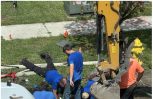 City of Fernandina Beach project updates, Aug. 28, 2026 Utilities staff has been working long, hot hours to ensure the Ash Street stormwater project is completed as soon as possible. Photo courtesy City of Fernandina Beach