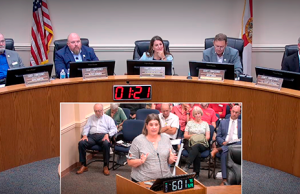 Commissioners adopt budget with library cuts, delay Wards Creek vote Agnes Lyden of Fernandina Beach addresses the Nassau County Board of County Commissioners on Sept. 28, speaking out against reduced library services and emphasizing their importance in bridging the digital divide for families. Photo courtesy Nassau County Board of County Commissioners