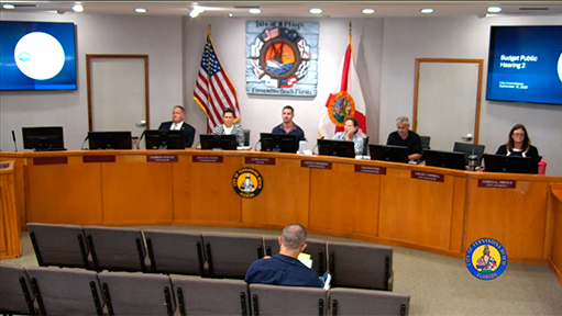 Fernandina Beach adopts final budget, millage rate, adds funding for Council on Aging after county cuts Fernandina Beach city commissioners consider the final fiscal year 2026-27 budget and millage rate during the city's second budget public hearing Sept. 15. Photo courtesy City of Fernandina Beach livestream