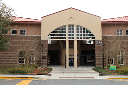 Yulee library The Yulee Library, located at 76346 William Burgess Blvd., Yulee, Florida. Photo courtesy Florida State College at Jacksonville